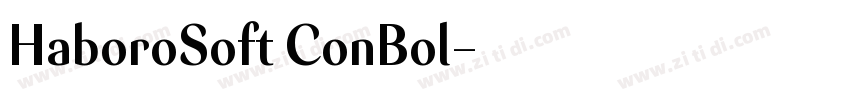HaboroSoft ConBol字体转换 HaboroSoft ConBol字体转换
